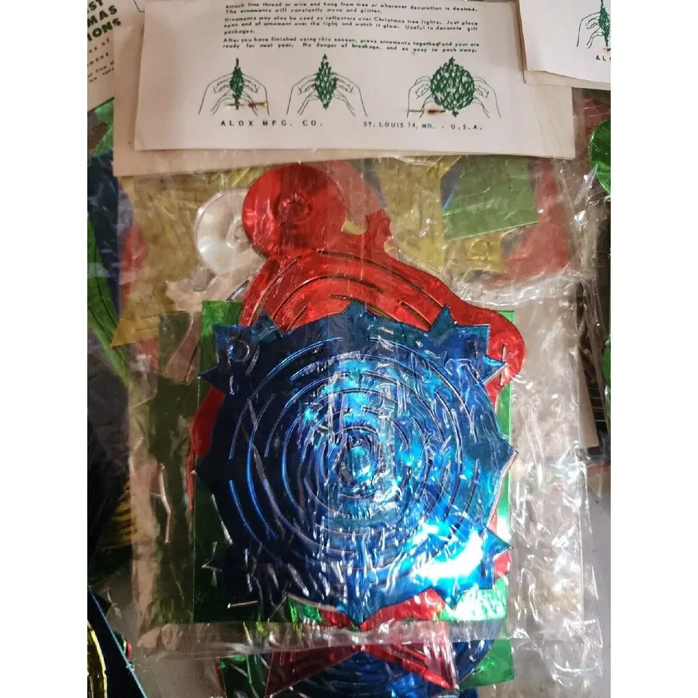 1950's Alox MFG. Co St. Louis Mo Christmas Reflect-O-Ornament Over‎ 200 13lb